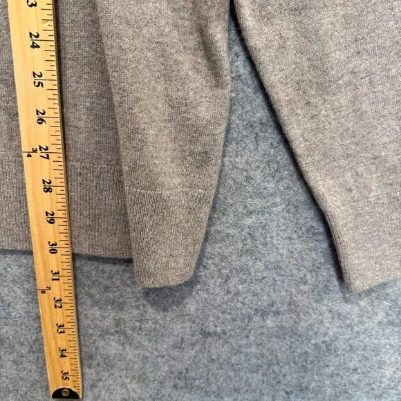 Uniqlo 100% Cashmere Sweater Mens 3XL Quarter Zip Soft Mock Neck Ribbed Hem NEW